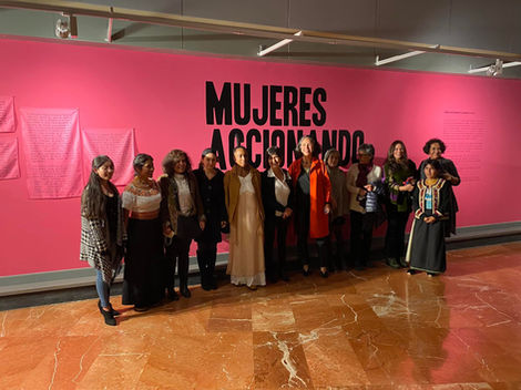 Female artists in the Art National Museum. Quito - Ecuador.