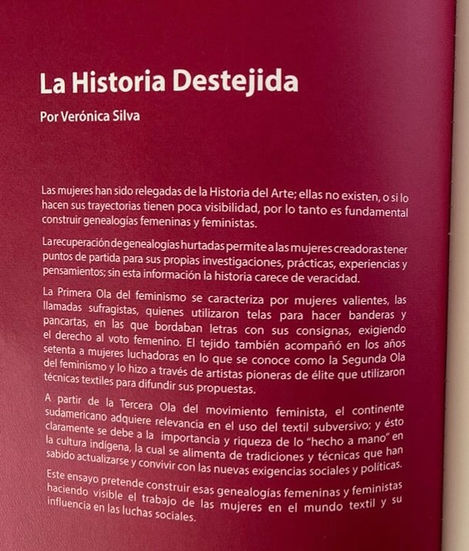 Essay in the book by feminist collectives: La Enmancipada and Mujeres Arte Ecuador.
Quito, Ecuador