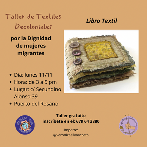 Textile workshop in Ikual Association in Fuerteventura.