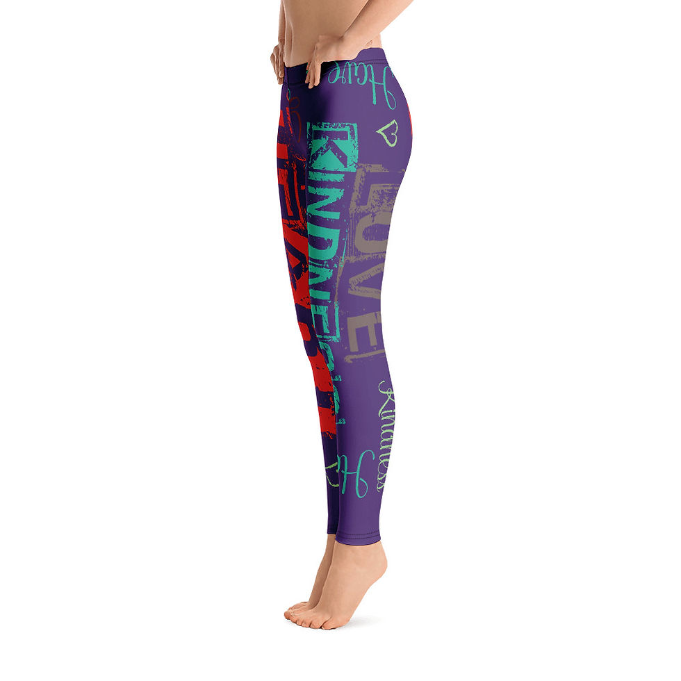 Thumbnail: Have a Heart / Leggings / Purple 