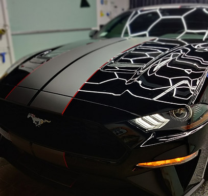 Black Wrapped Mustang GT