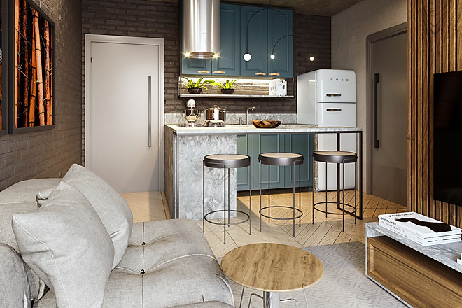 Modelo de apartamento do Compact Time flats a venda