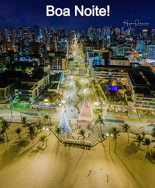 Praia de Tambaú a noite