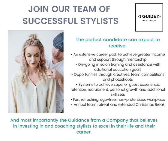 Join Our Team Saskatoon Guide Hair Salon