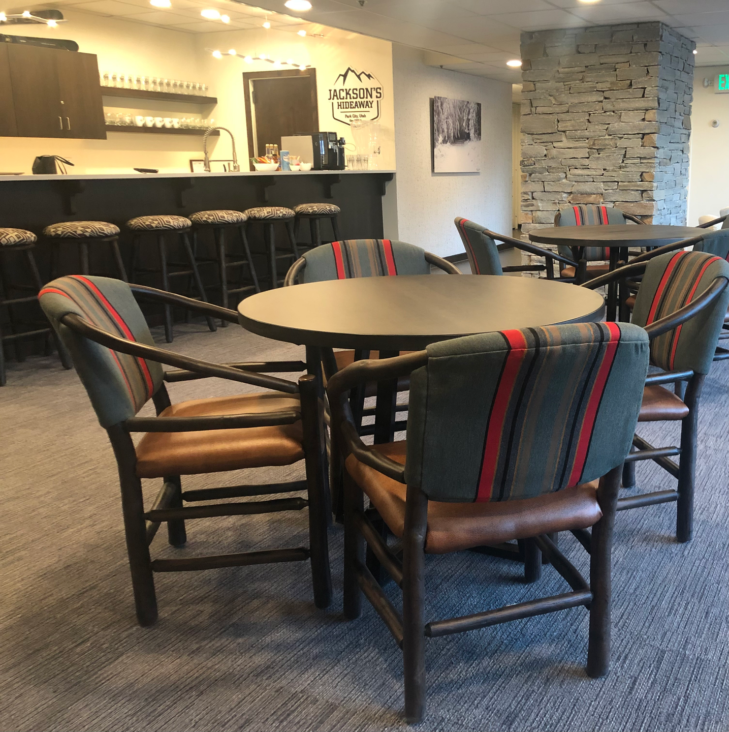 Hoop Chairs and Brooklyn Tables