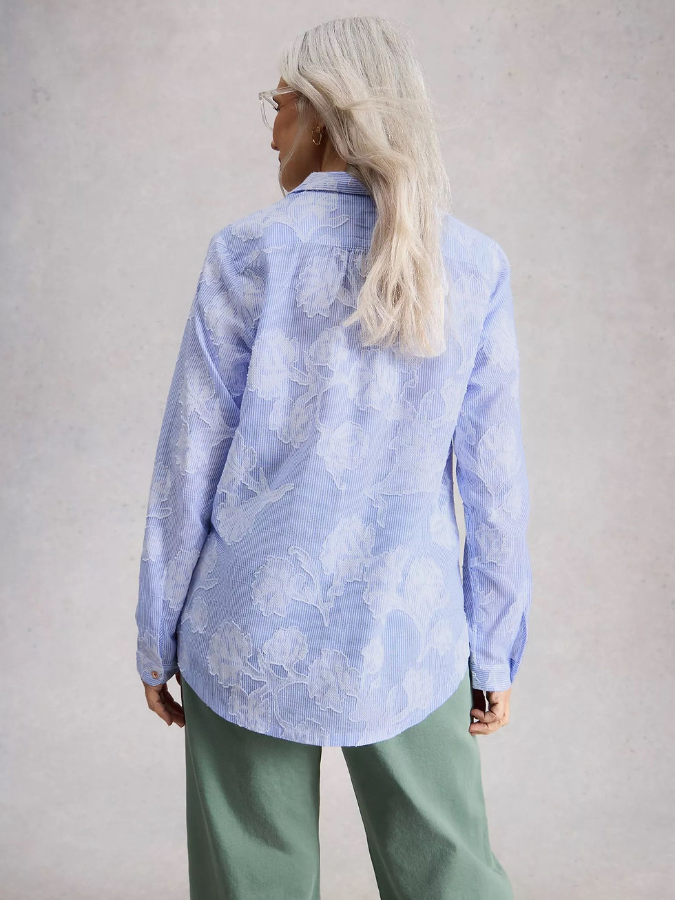 Miniature : Chemise Sophie Jacquard en BLEU MULTI