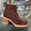 Miniature : Bottines Cuir nubuck marron