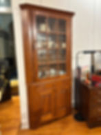 Thumbnail: Stickley Solid Cherry One-Door Corner Cupboard