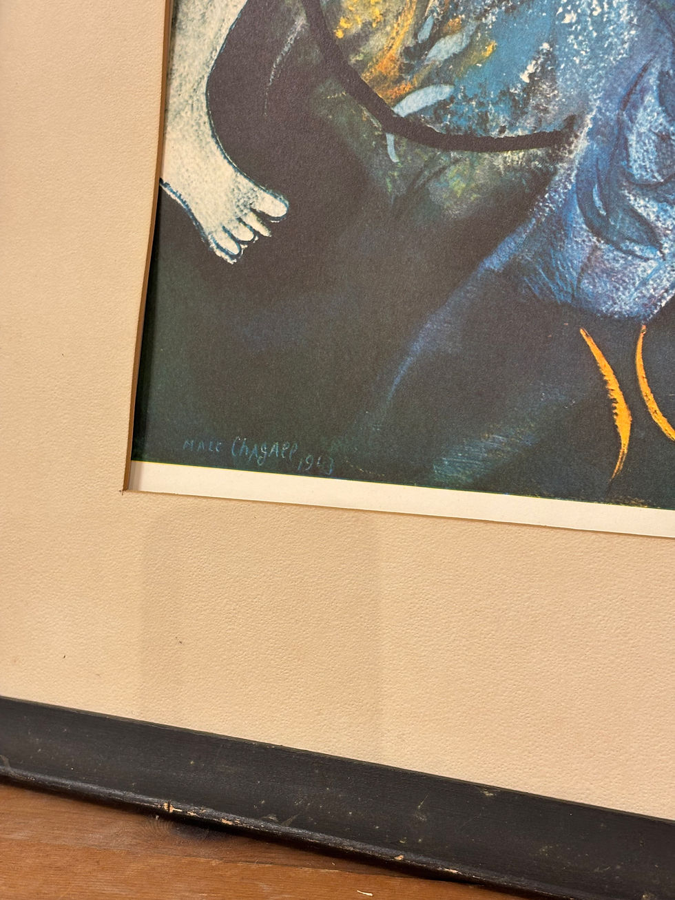 Thumbnail: Marc Chagall "Les Plumes en Fleurs" 1960s Vintage Lithogr