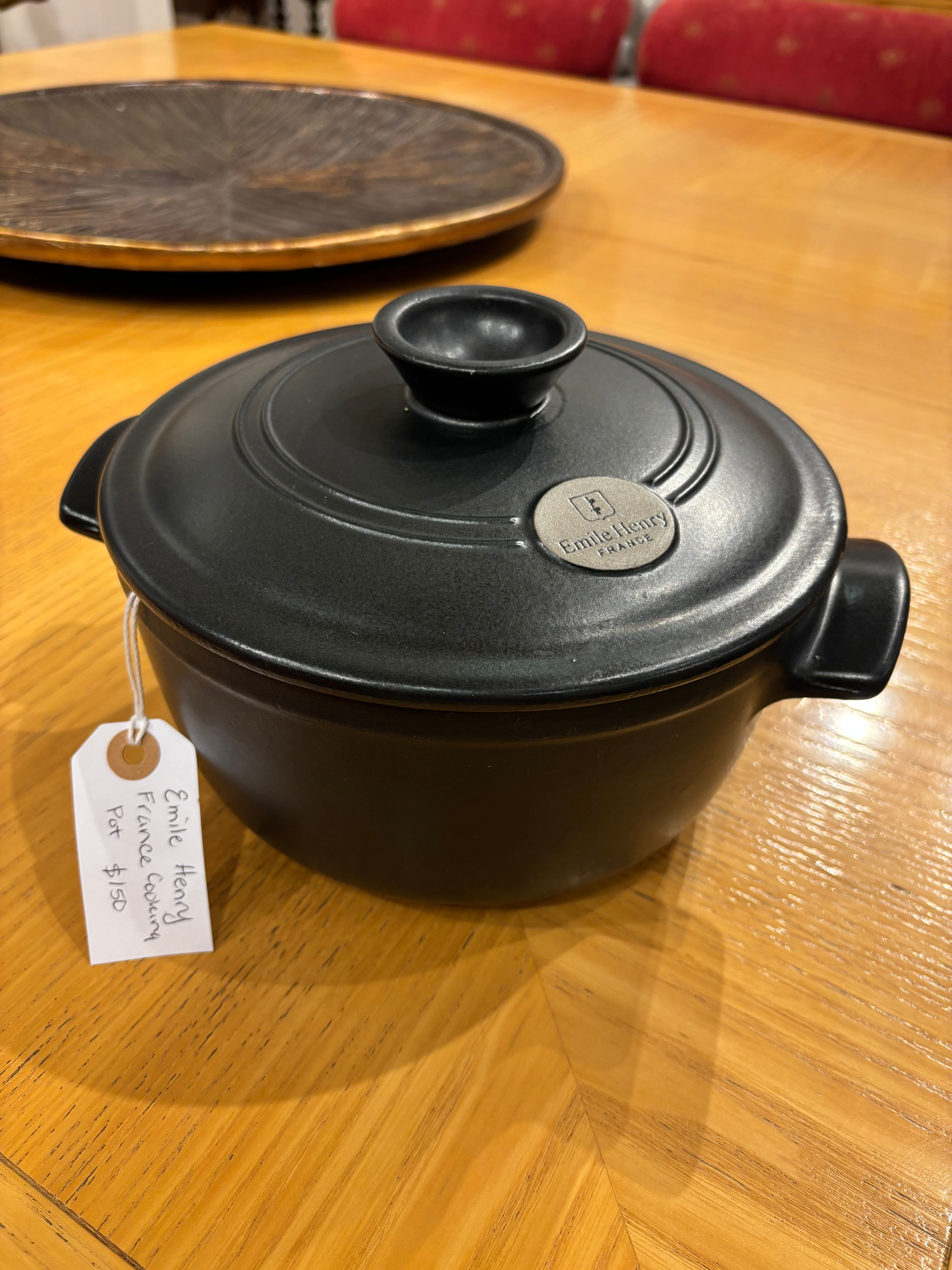 Emile Henry France Flame Ceramic 5.5 Qt. Dutch Oven