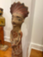 Thumbnail: Tonalá Burnished Clay "Madre y Niño" (Mother & Child) Tall Sculpture