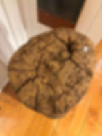 Thumbnail: Antique Naga Hand-Carved Monoxylous Rice Pounder / Pedestal