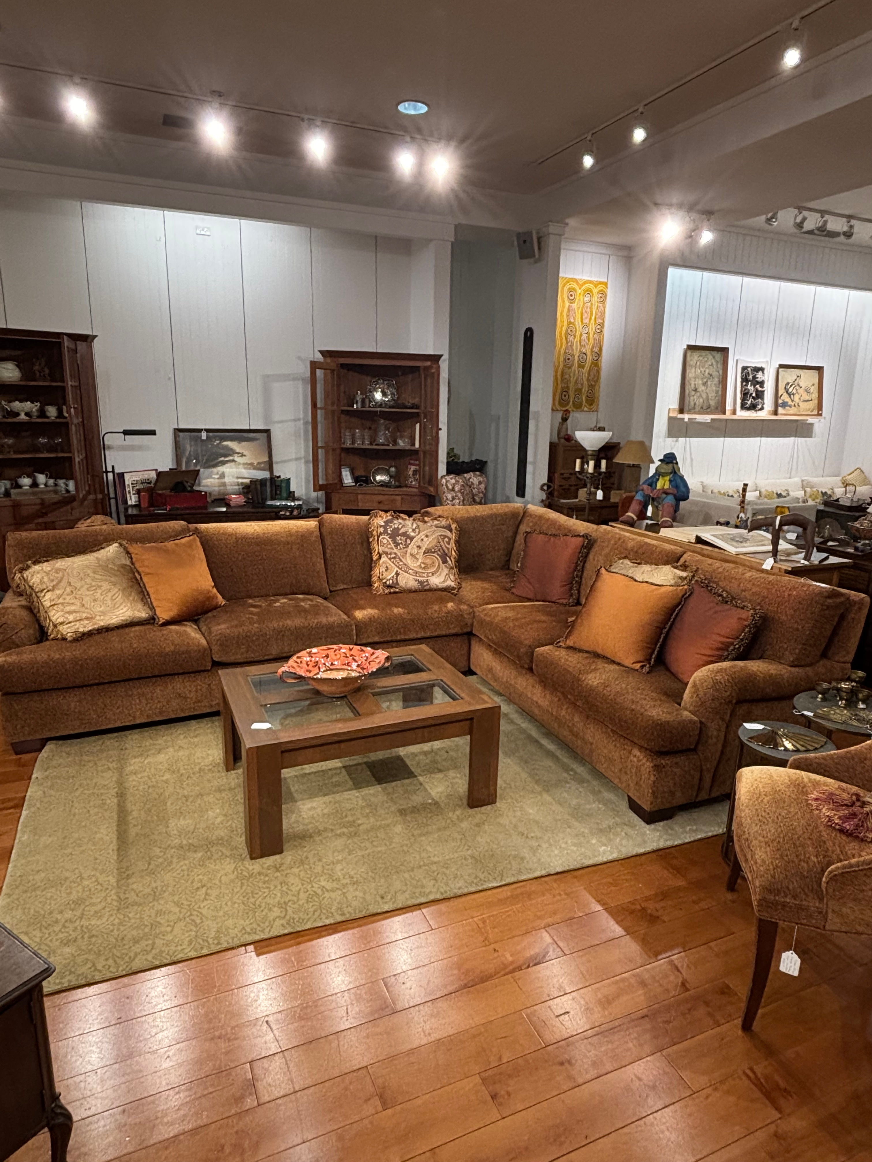 Large L-Shaped Upholstered Sectional - Down & Feather Blend