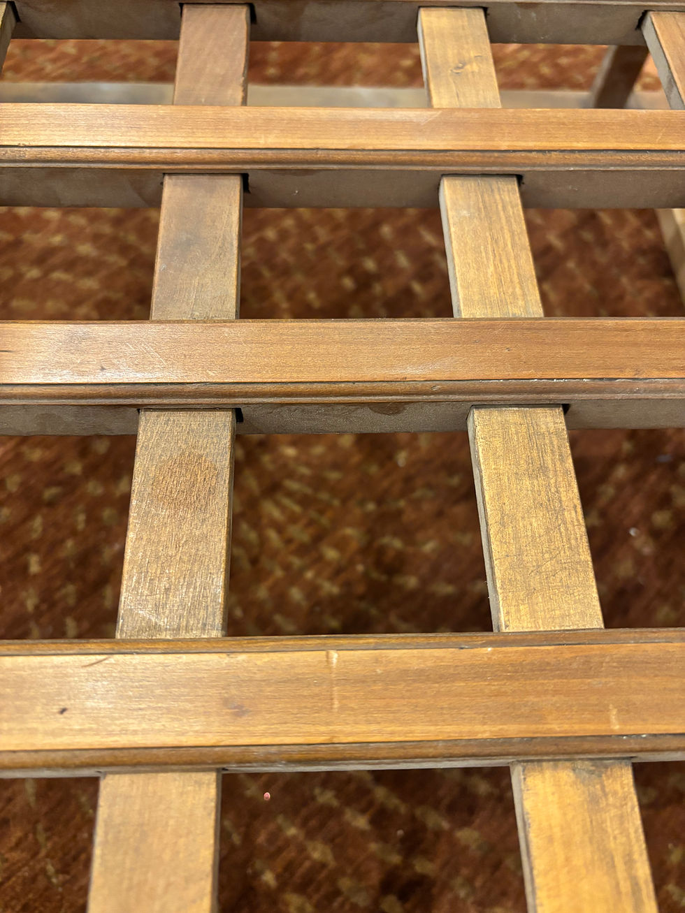 Thumbnail: Antique Asian Wood Lattice-Top Kang Table