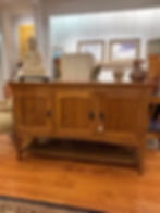 Thumbnail: Mission Style Solid Oak Sideboard with Under-Tier Gallery