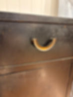 Thumbnail: Mid-Century Modern Black Lacquer Corner Cabinet