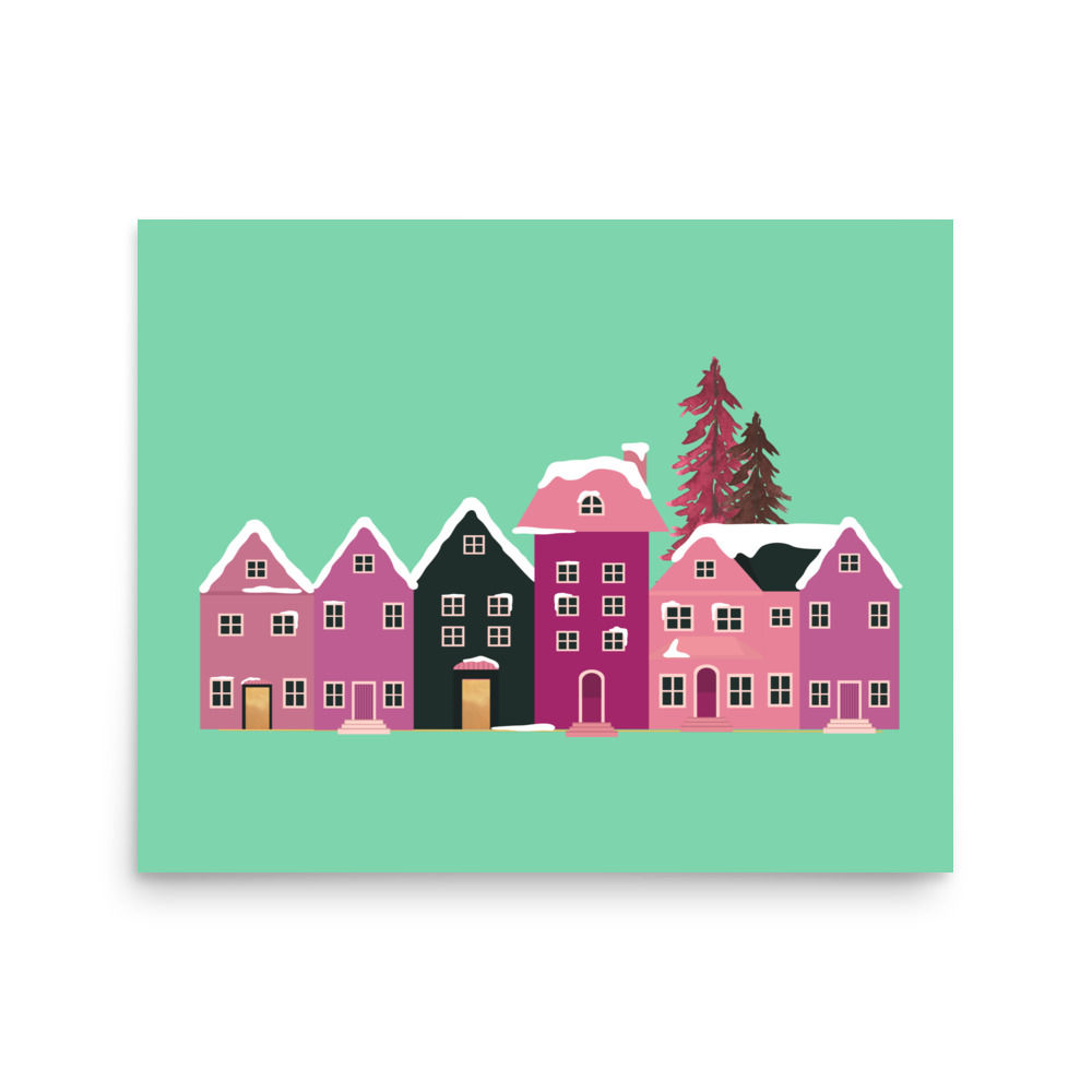 Winter Snow Wonderland Art Poster