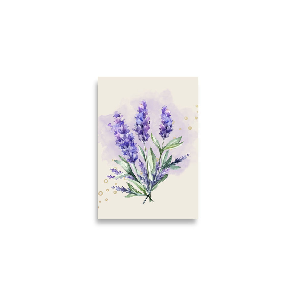 Thumbnail: Purple Whisper Delicate Floral Poster Art 