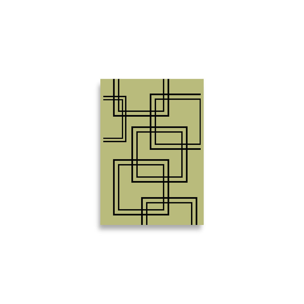 Thumbnail: Modern Black Lines Abstract Poster Art