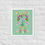 Thumbnail: Framed Floral and Botanical Green Spring Symphony Wall Art poster