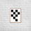 Thumbnail: Black Checkers Minimalist Art Print