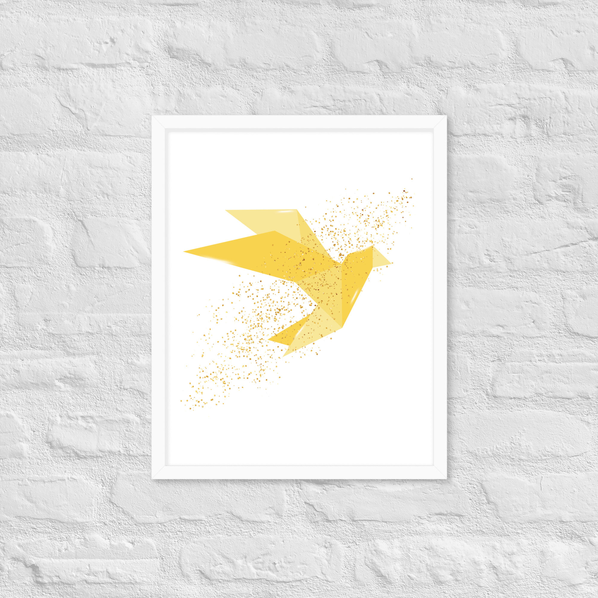 Framed Nature Golden Flight Wall Art poster
