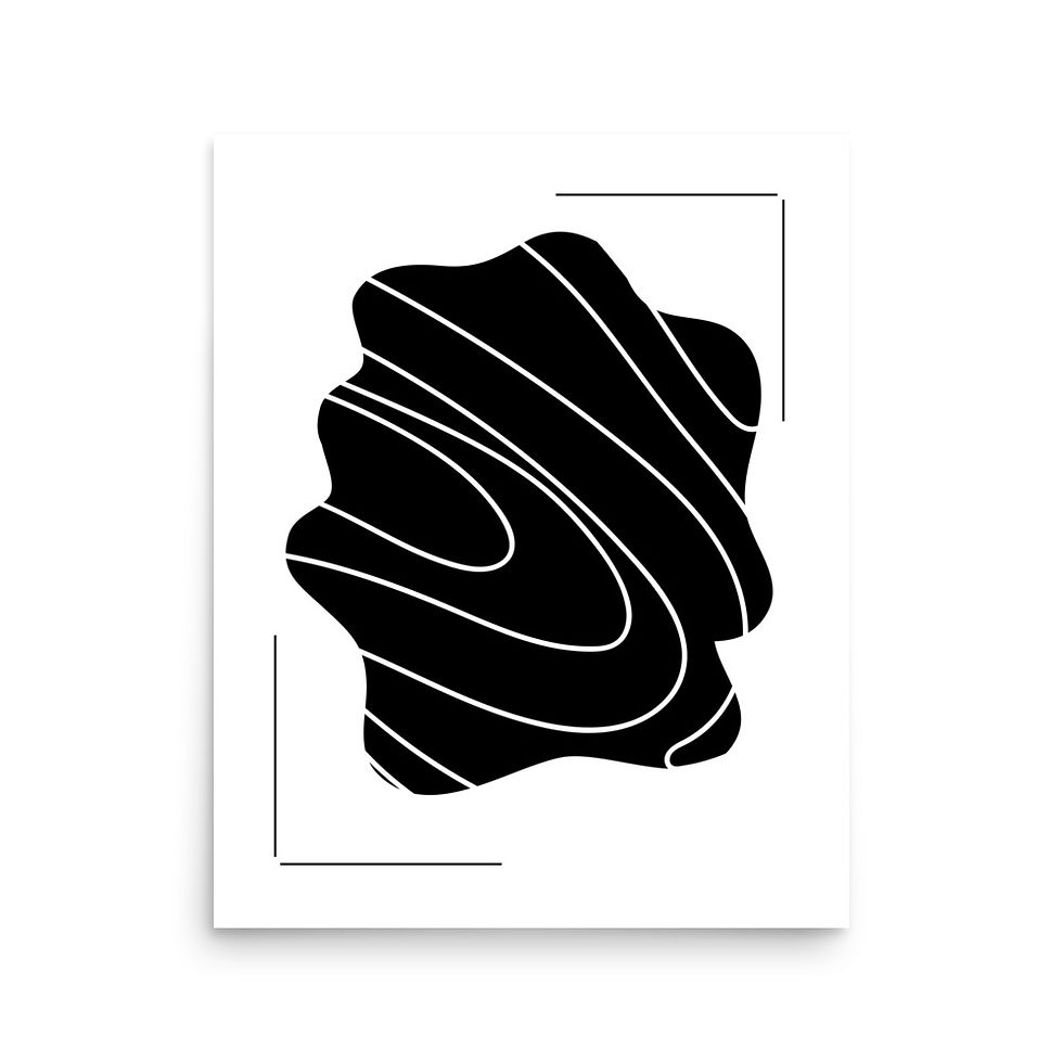 Thumbnail: Midnight Trace Minimalist Poster Art