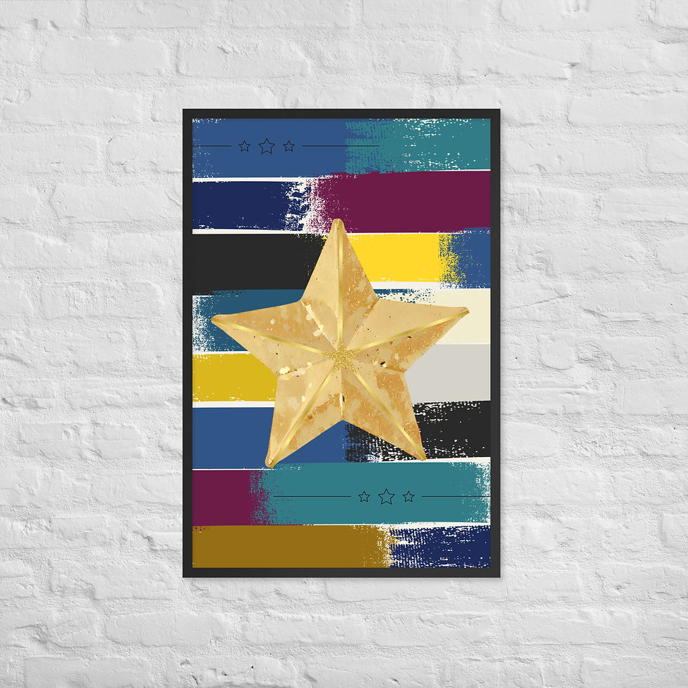 Seasonal Golden Allegiance Art Print