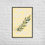 Thumbnail: Framed Floral and Botanical Yellow Golden Glitter Leaf Wall Art poster