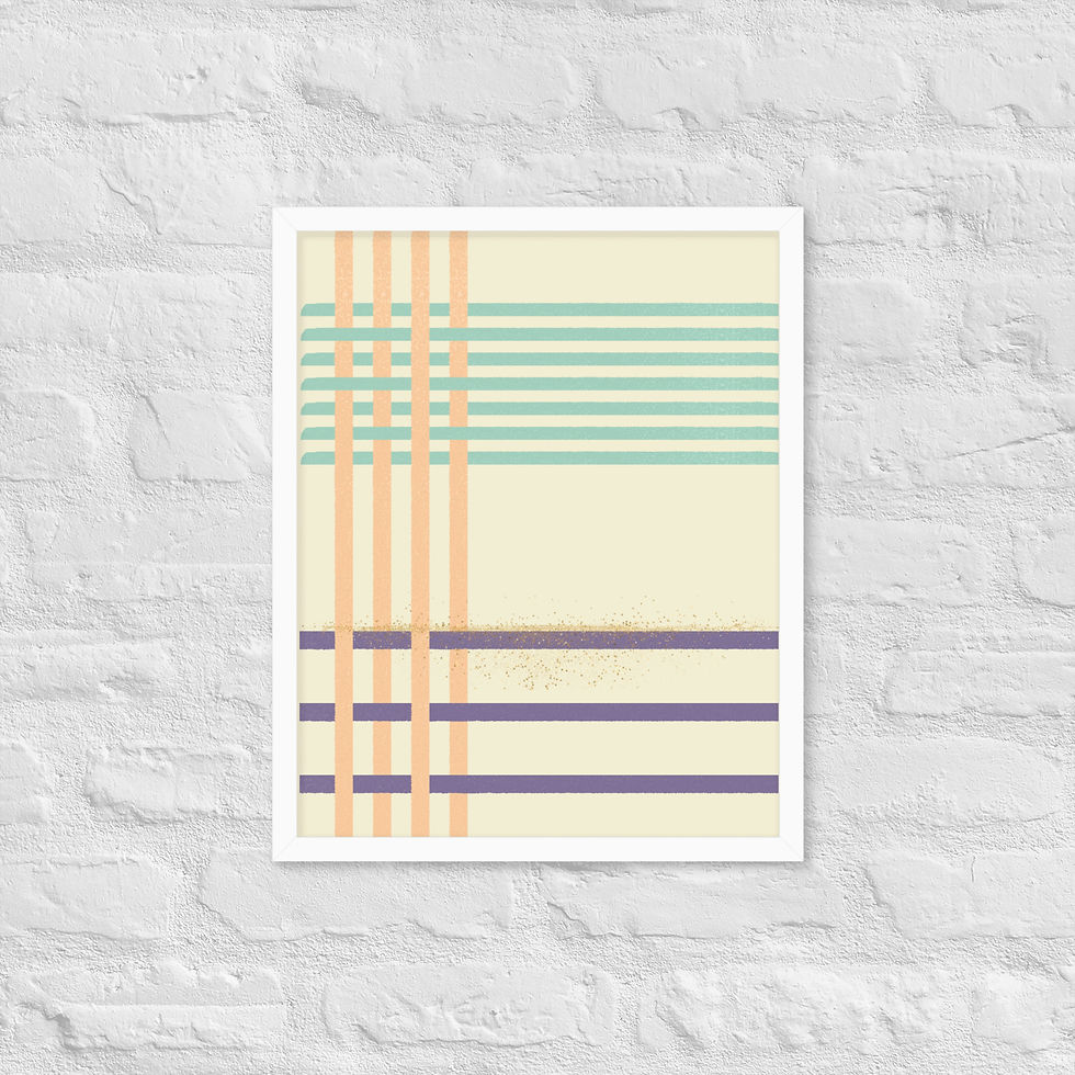 Thumbnail: Framed Minimalist Abstract Chic Geometric Decor Wall Art poster
