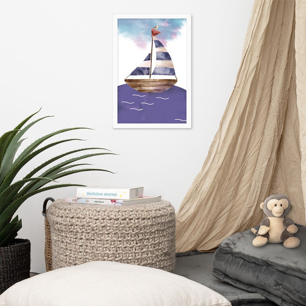 Thumbnail: Sailboat Sea Adventure Art Print