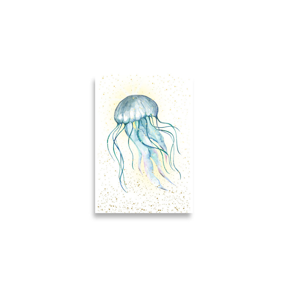 Thumbnail: Ocean Jellyfish Poster Art