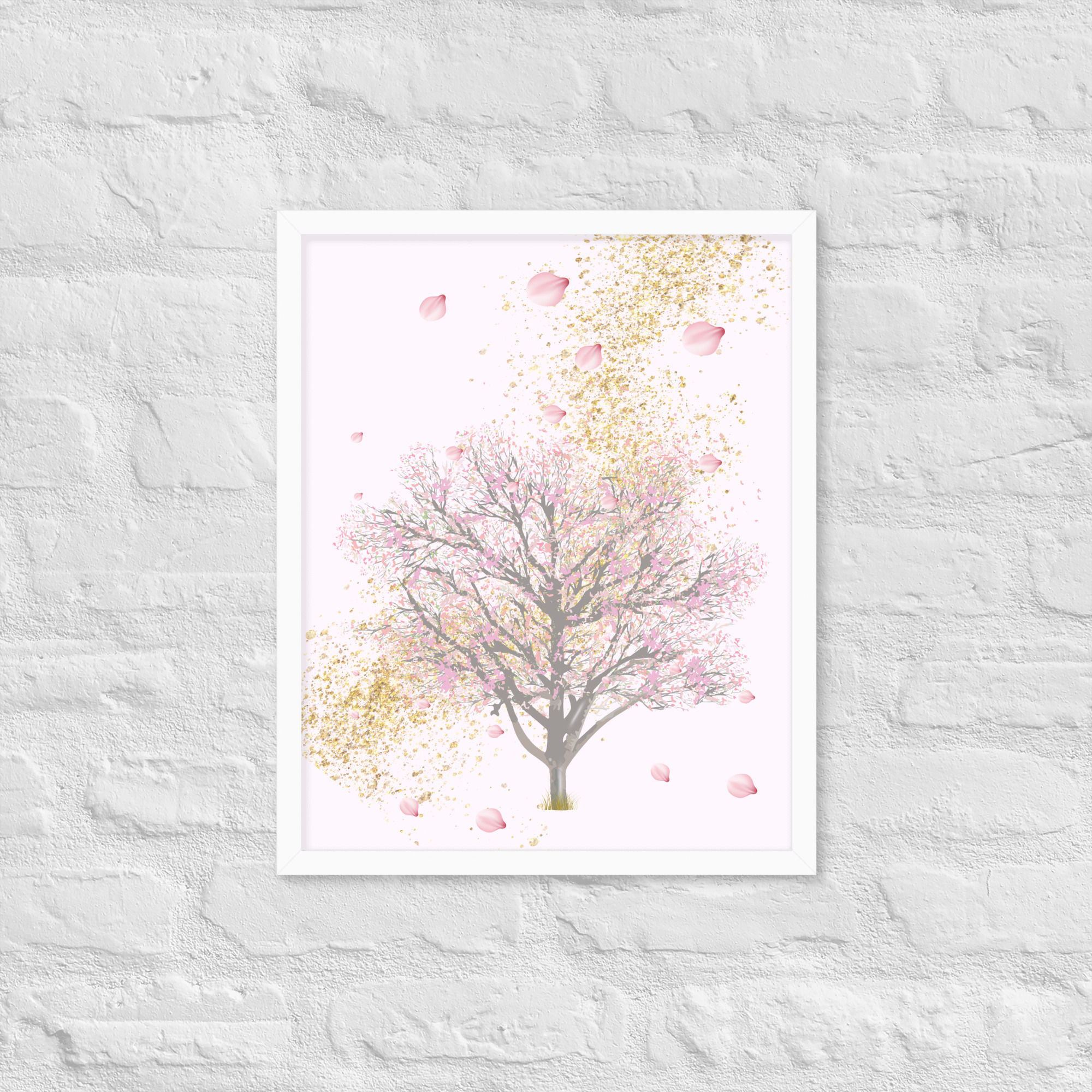 Framed Floral and Botanical Whispers of Spring Wall Art poster