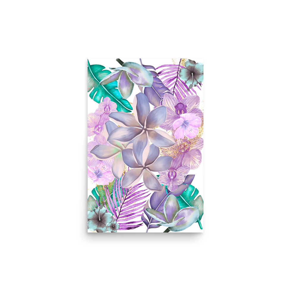 Thumbnail: Paradise in Bloom Floral Poster Art