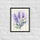 Thumbnail: Framed Floral and Botanical Purple Whisper Delicate Floral Wall Art poster