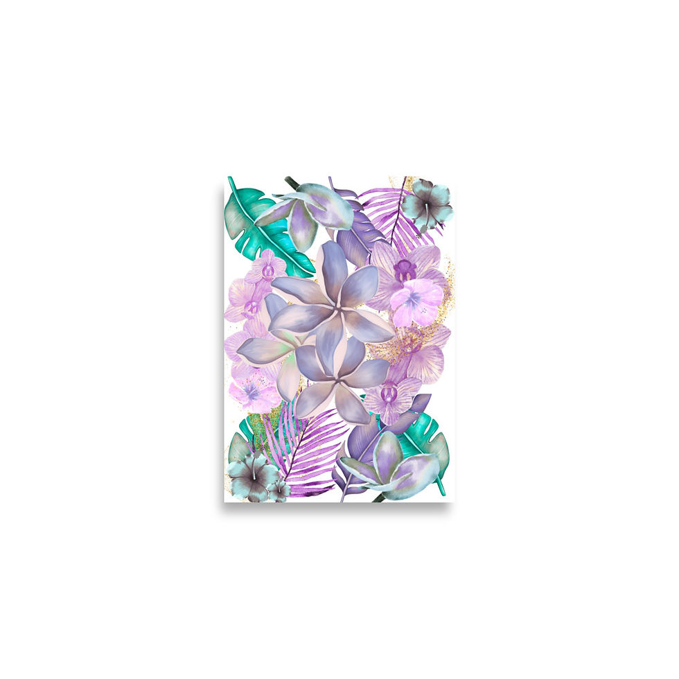 Thumbnail: Paradise in Bloom Floral Poster Art