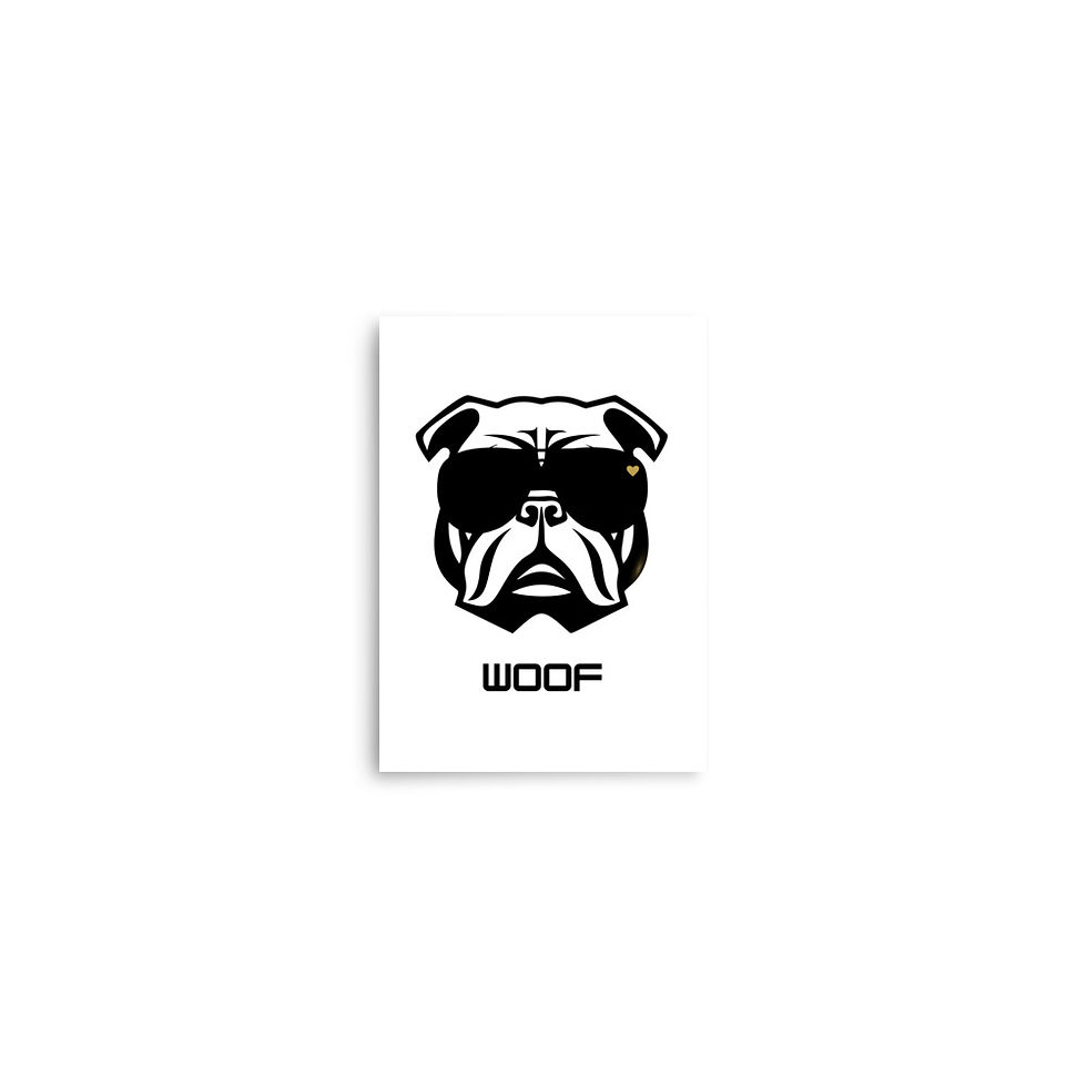 Thumbnail: Cool Pup Minimalist Poster Art
