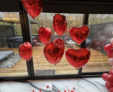 KENA Cabin with Heart Balloons