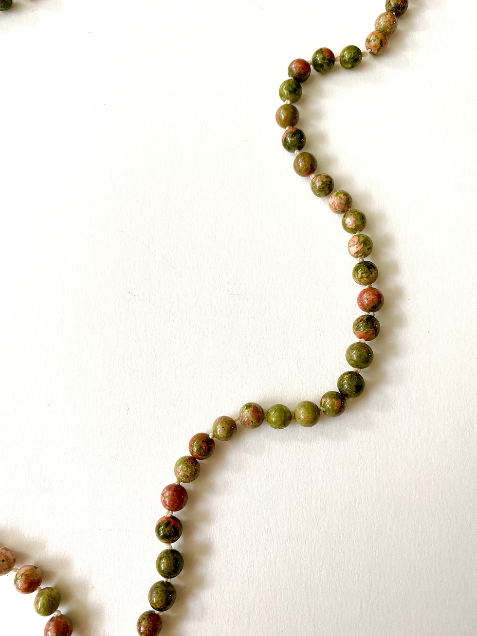 Thumbnail: "I Am Courageous" Unakite Mala Necklace