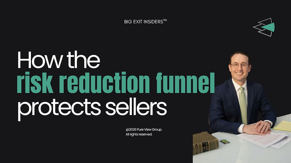 How the Risk Reduction Funnel Protects Sellers in M&A Deals