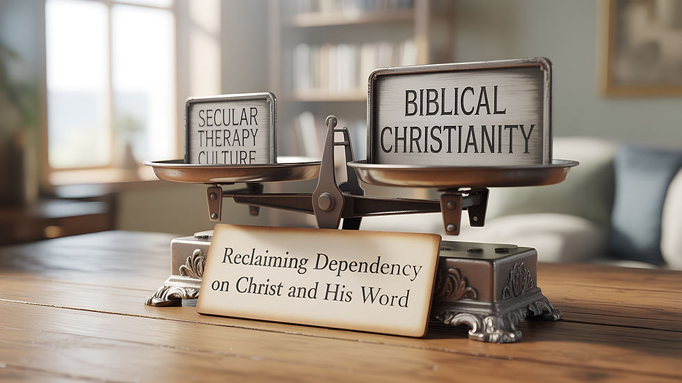 Secular Therapy vs Biblical Christianity