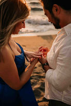 Romantic engagement photography in Crete with sea view