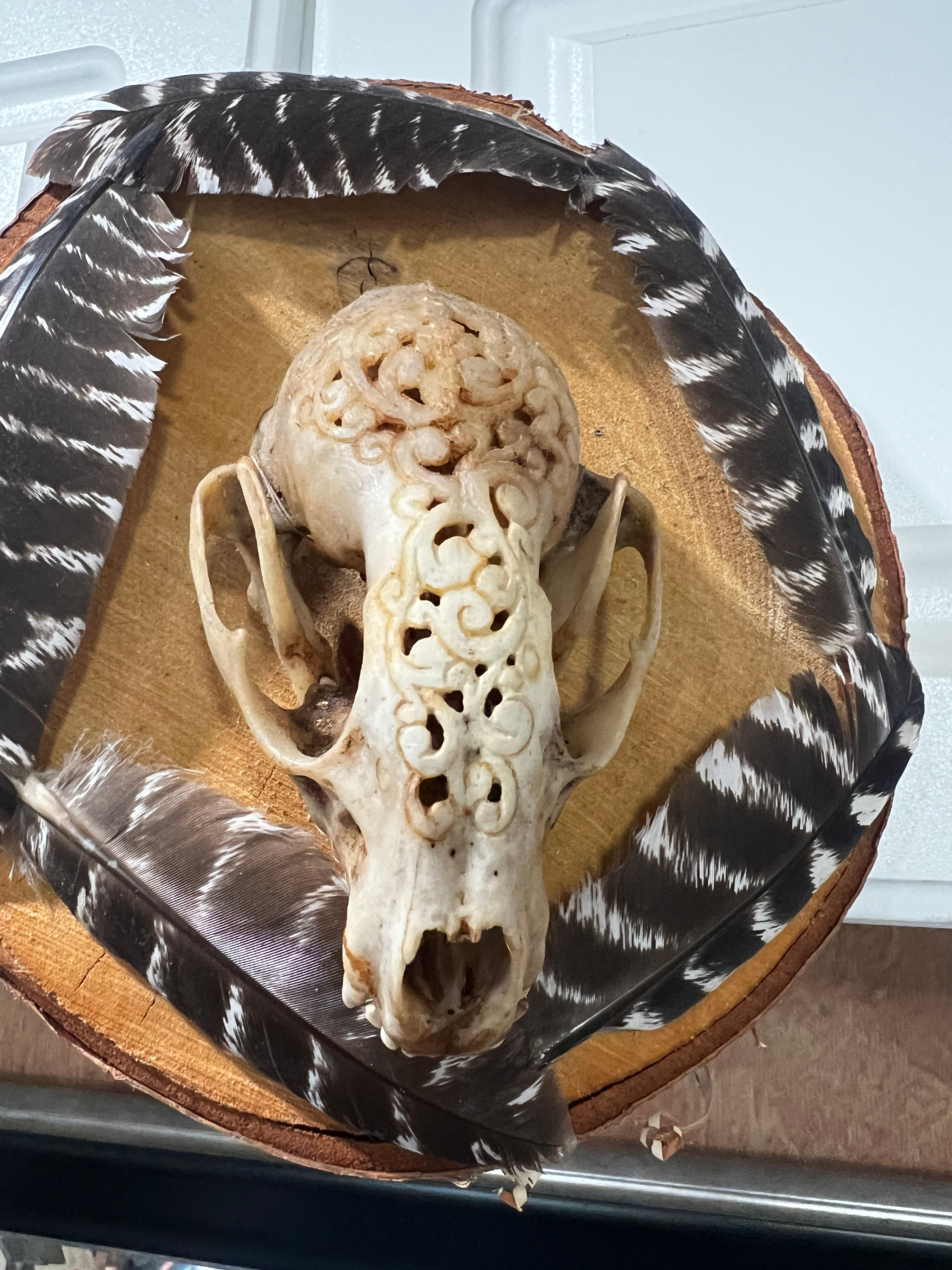 Stained Fisher Carving