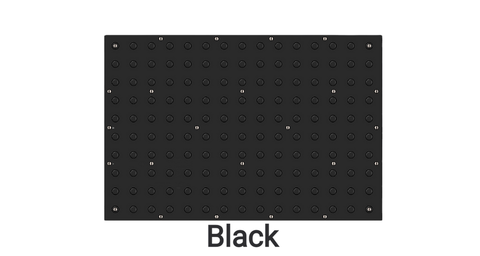 Thumbnail: CAD rendering of the black polymer plate. 
