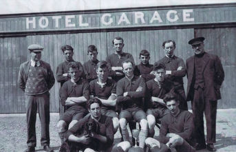 Kyleakin Football Team - circa 1933. Pictured outside the Kings Arms Hotel