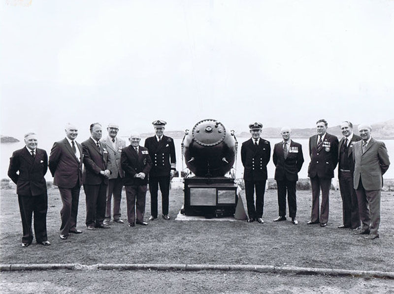 24th April 1982 - The Ceremony to Commemorate the Officers and Men of HMS Trelawney and 1st Minelaying Squadron