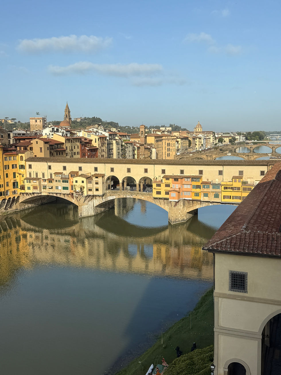The Ponte Vecchio from the Vasari Corridor
