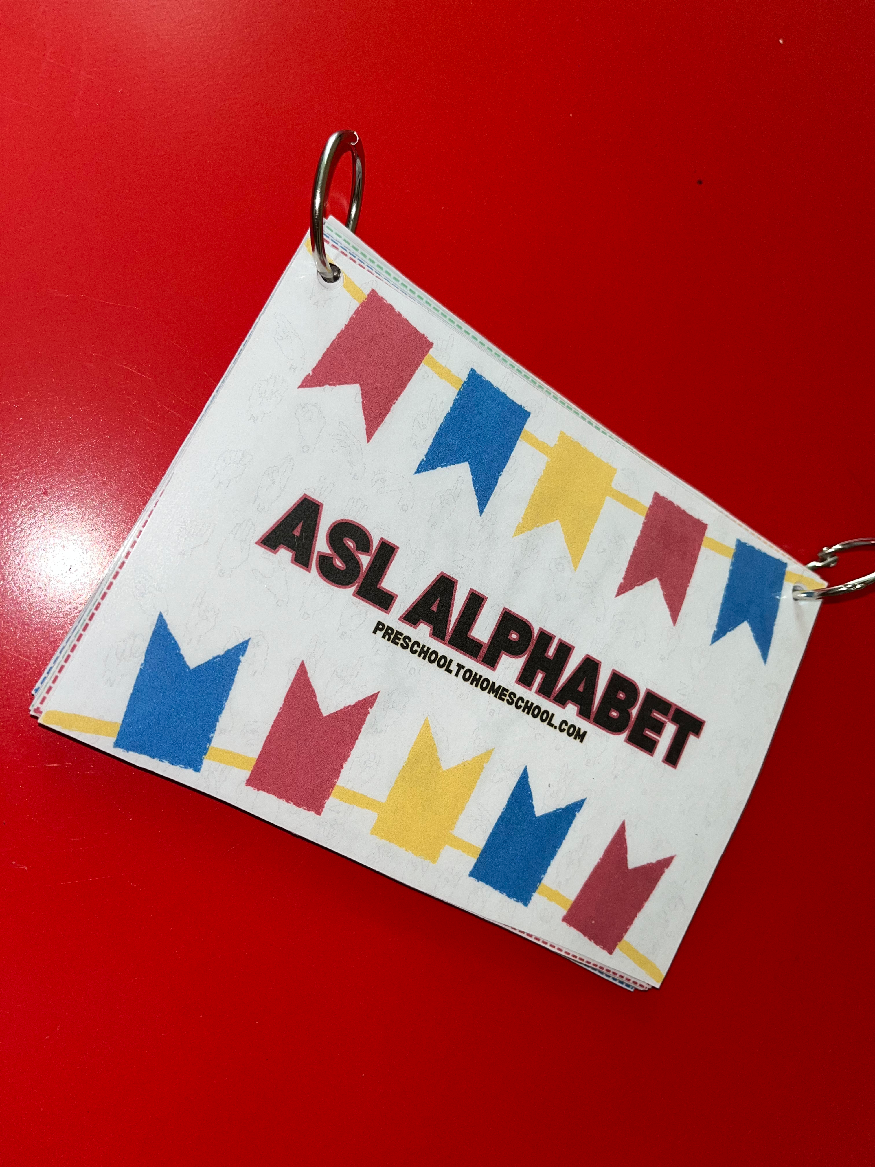 ASL ALPHABET FLASHCARDS