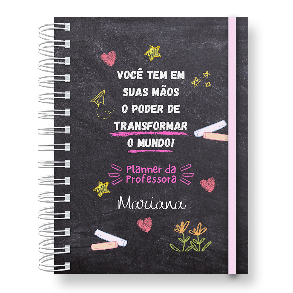 Planner da Professora - Quadro Negro