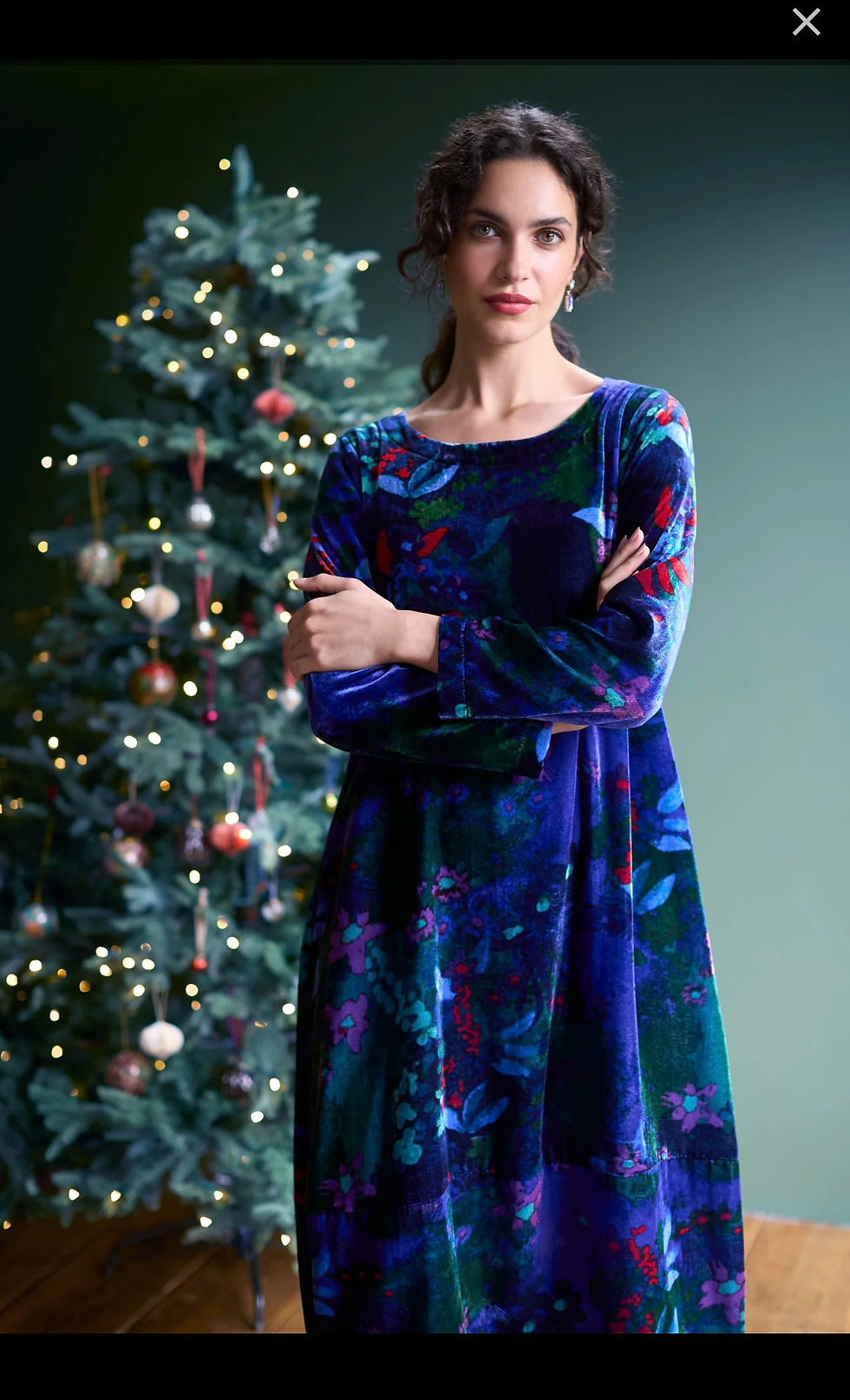 Thumbnail: Sahara Late Night Velvet Bubble Dress Multi